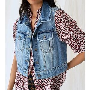 NWT Free People Juniper Denim Vest
